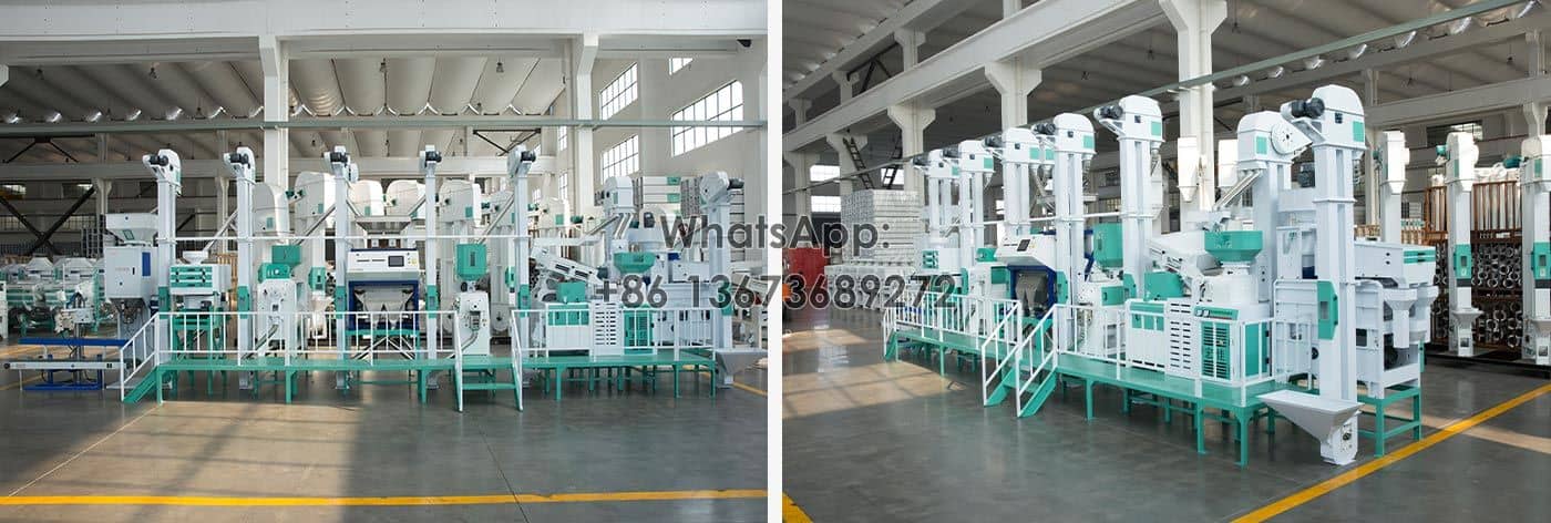 25tpd integrated rice milling production line
