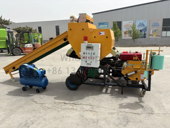 corn silage round baler from Taizy