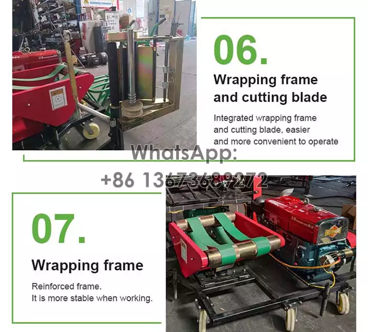 Cutting blade and wrapping frame