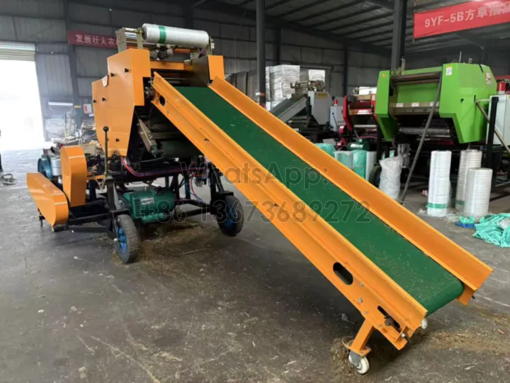 feed silo baler for silage bales making