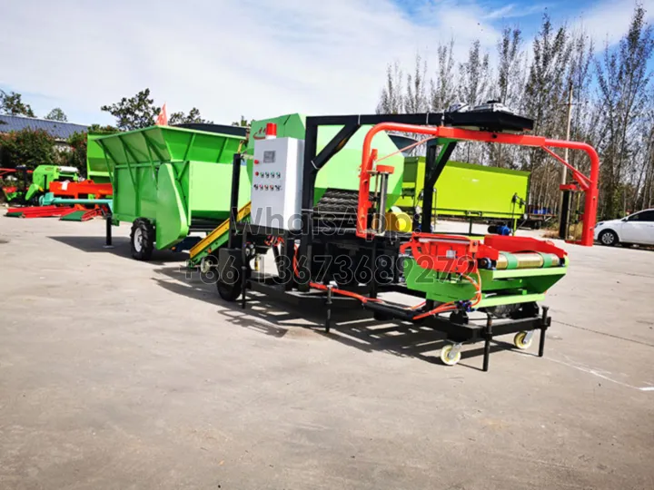 fully automatic silage baler wrapper machine with automatic feeder