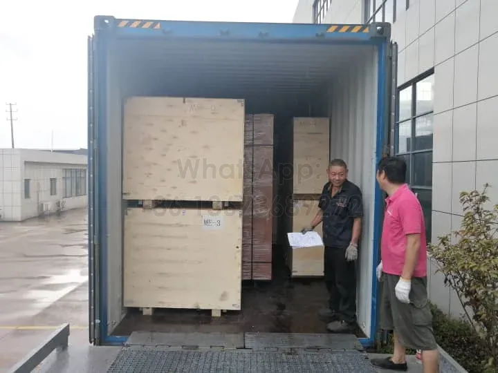 machine ready for shipment