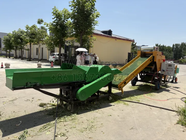 silage bailer and chopping machine