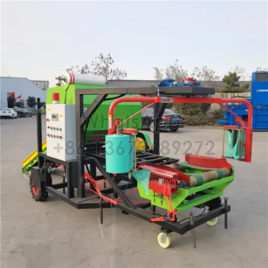 silage bailer for round bales making