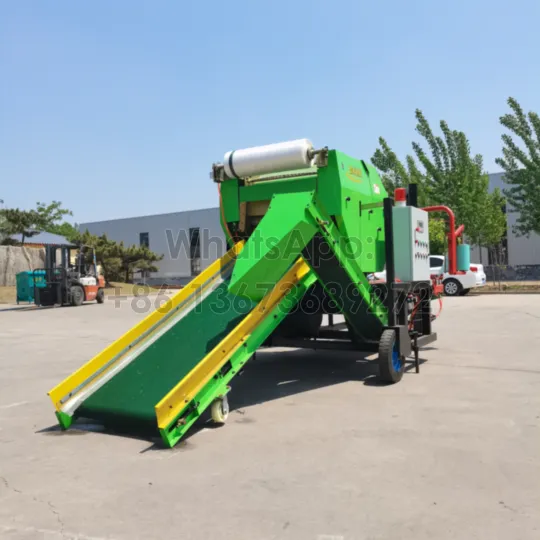 silage baler with collection function