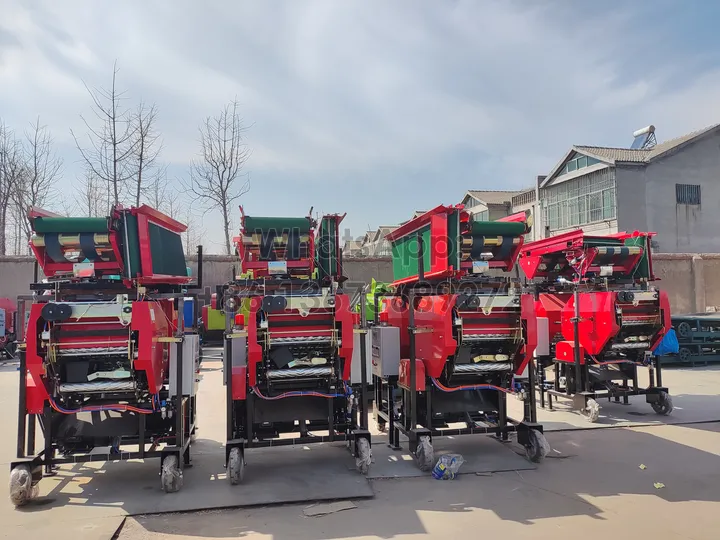 silage round baler ready to load