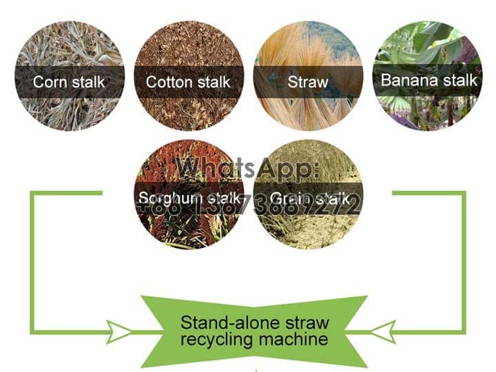 Aplicaciones: máquina trituradora y recicladora de paja.