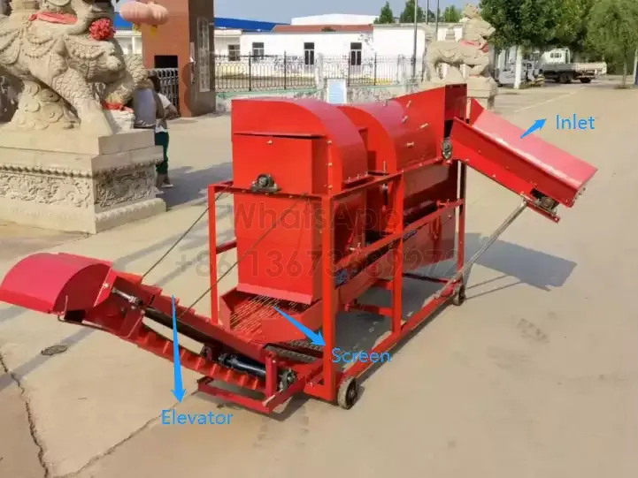 structure of medium groundnut picking machine