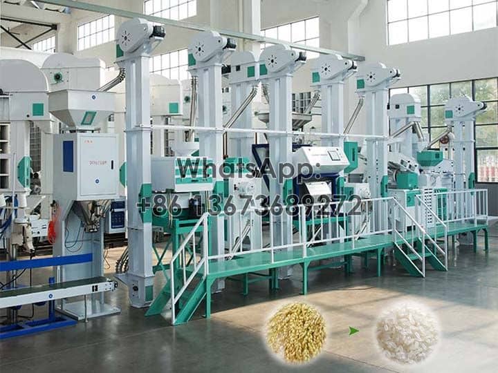 25tpd rice mill production line