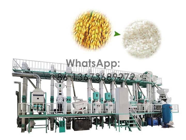 خط إنتاج مطحنة الأرز 30tpd