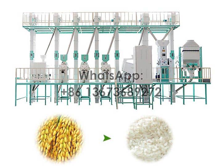 38tpd rice processing plant