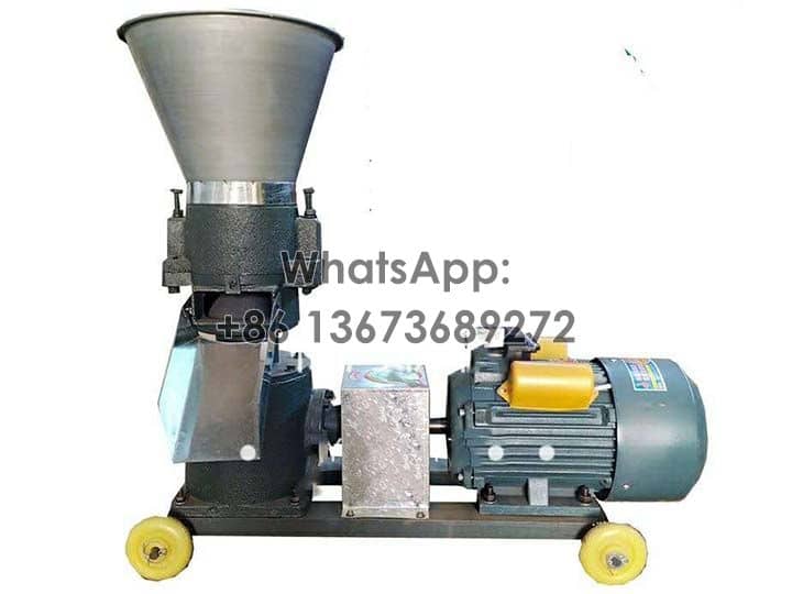 Feed pellet mill with motor
