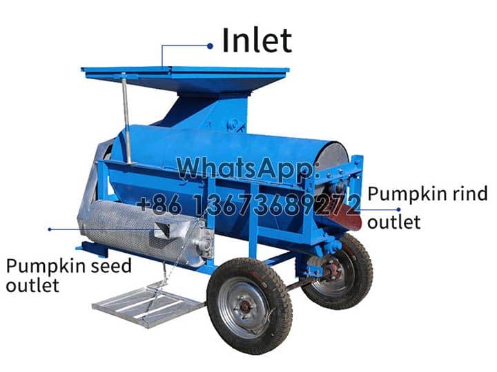 kabak çekirdeği hasat makinesinin yapısı