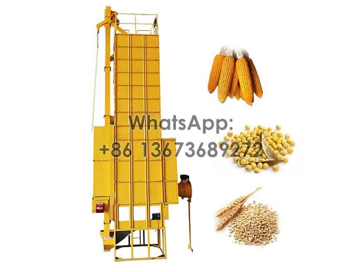 Paddy dryer for grain, corn, rice, wheat
