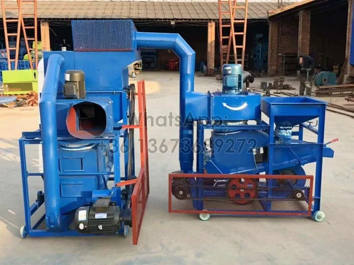 6bhx-1500 combined peanut shelling and cleaning machine
