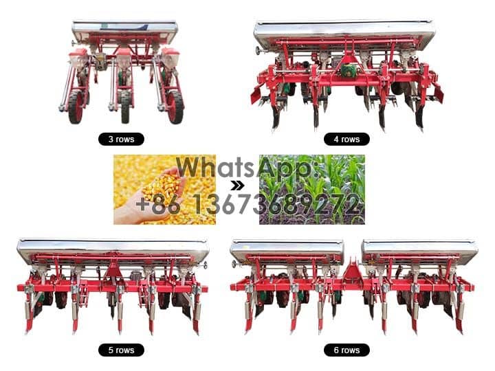 Tractor driven corn seeder for maize sowing