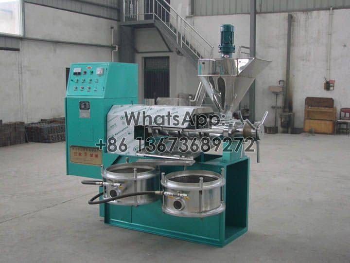 Máquina de prensa de óleo de parafuso quente