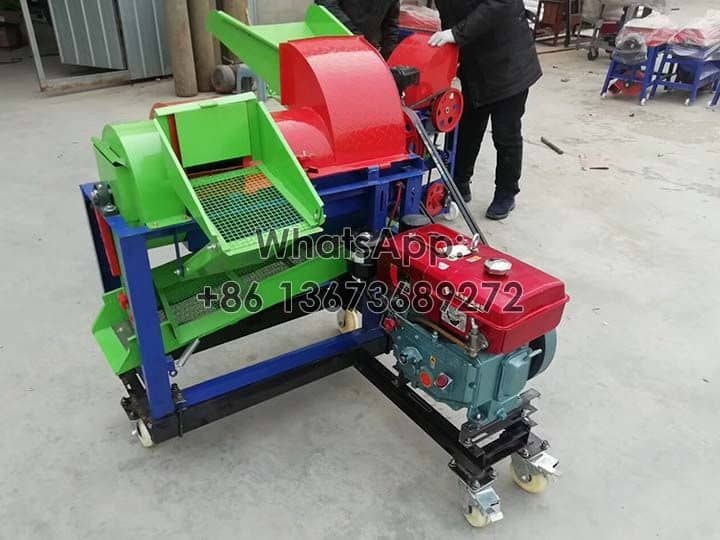 Multipurpose thresher with diesel engine