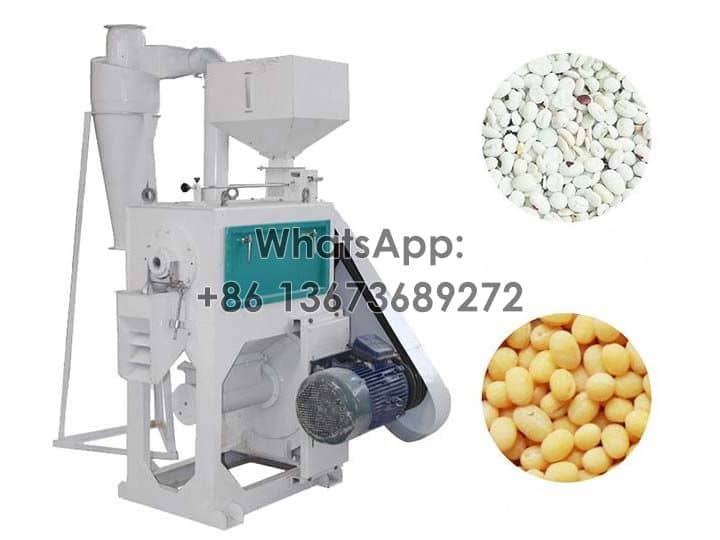 Lentil skin peeling machine