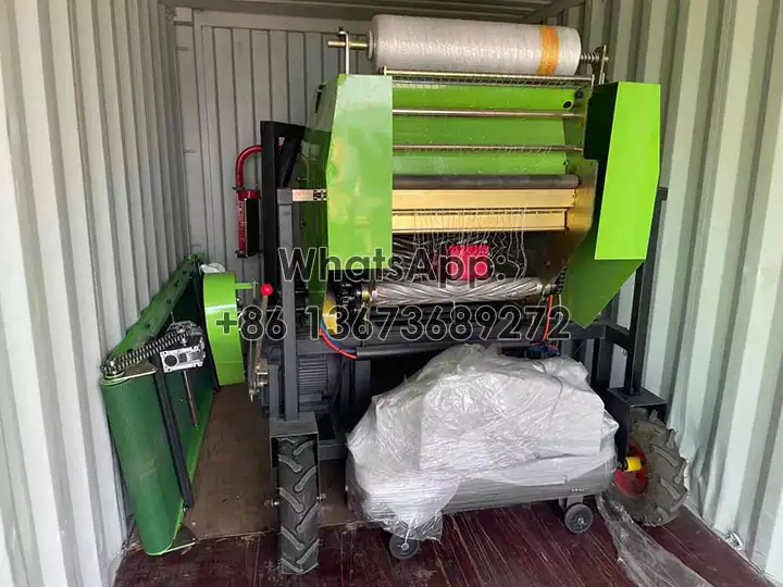 Corn silage baler machine