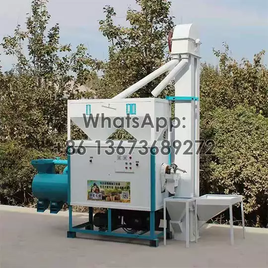 Corn peeling and grinding machine