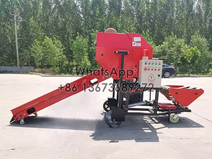 Semi-automatic silage baling machine