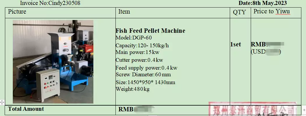 Floating fish feed pellet machine pi