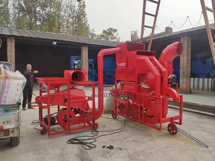 Combined peanut sheller machine