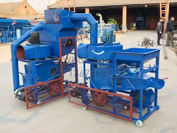 Combined groundnut shelling machine