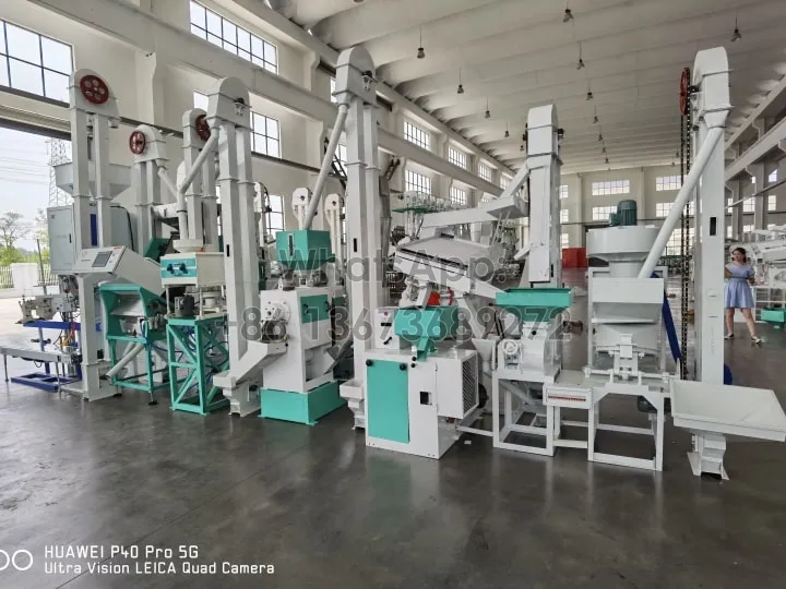 Rice milling machine units