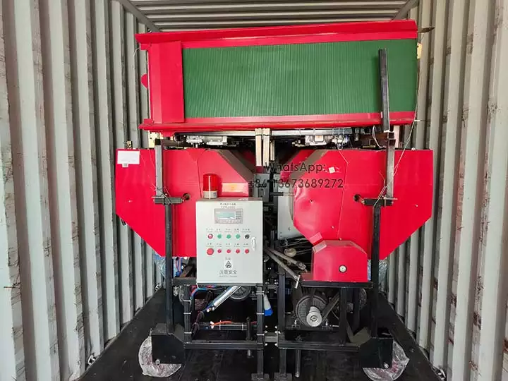 Silage bale making machine for delivery