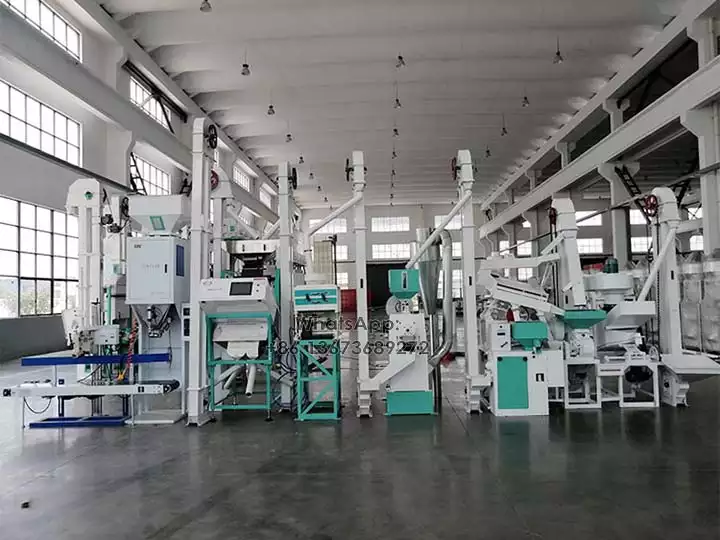 Small scale rice mill plant