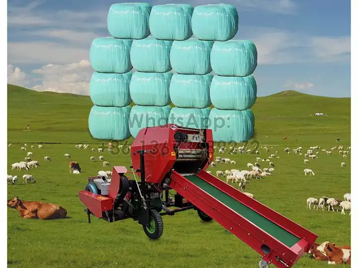 Make corn silage with taizy silage baler