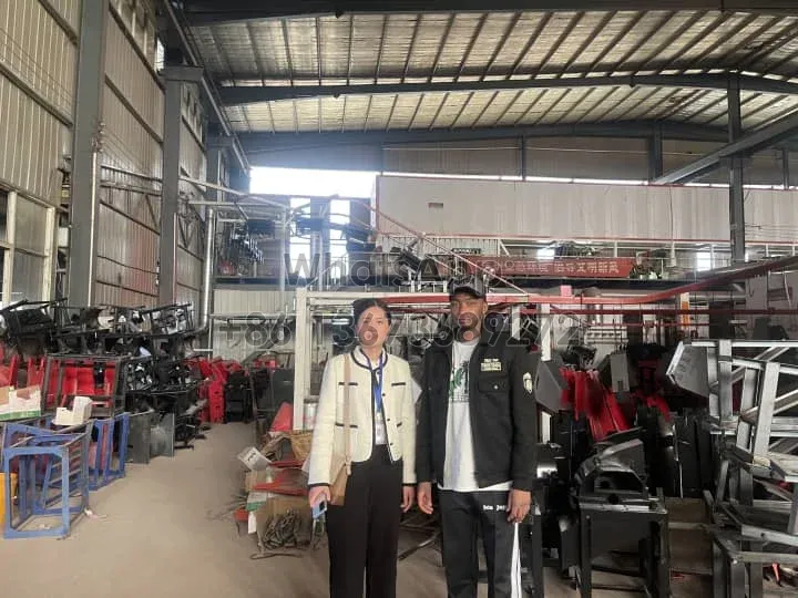 Nigeria makes in-depth silage chopper machine factory visit for animal feed production