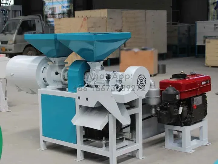 Máquina de grãos de milho com motor diesel