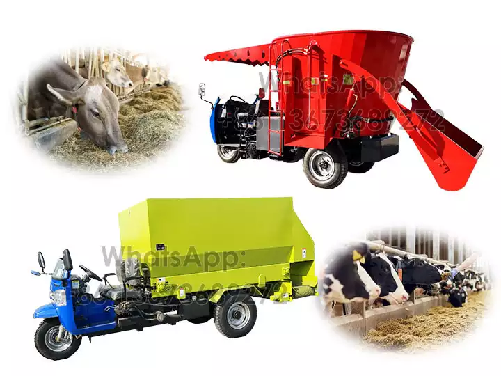Silage spreader for cow cattle sheep feed mixing