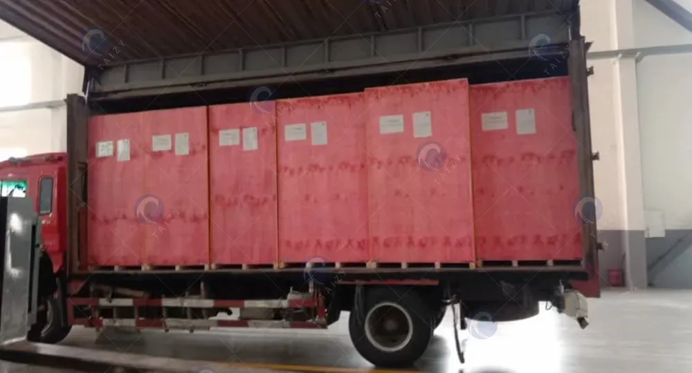 Paket pabrik penggilingan padi untuk pengiriman