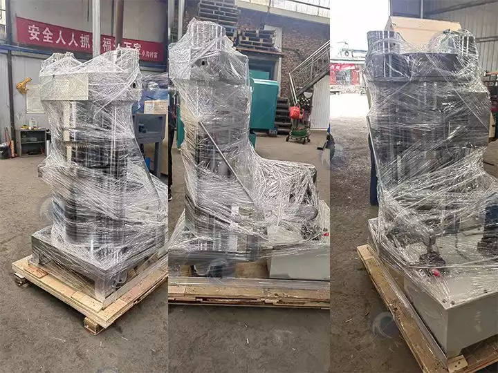 Package hydrualic oil press for delivery