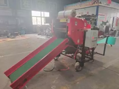 Silage baler with motor