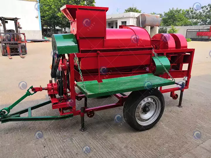 Décortiqueuse à Maïs Manuel En Acier - Support Bois - Pour Ferme Familiale - Réglable Et Robuste