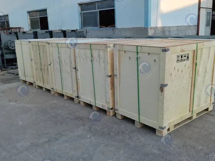 machine package ready for delivery