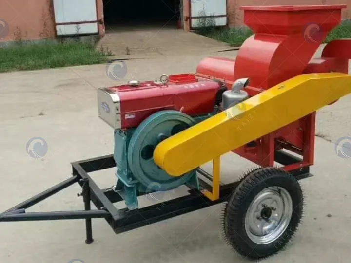 maize sheller with big tyres and frame