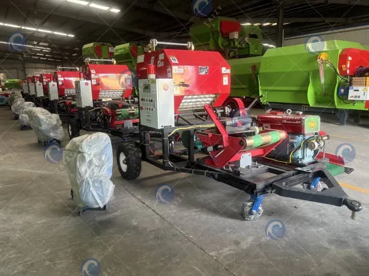 Baleur d'ensilage de type PTO et emballage pour le marché local