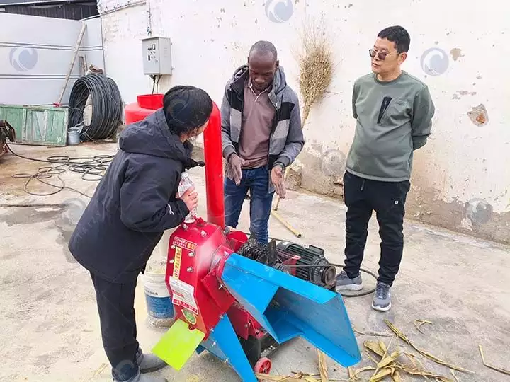 chaff cutter and grinder testing