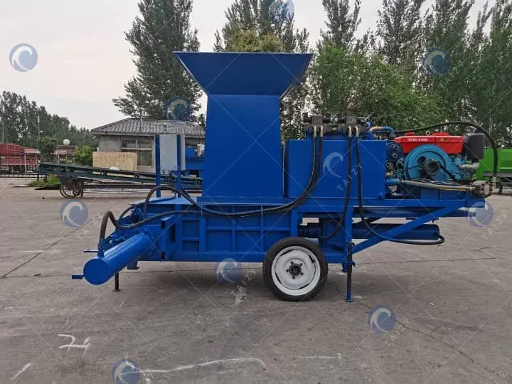 hydraulic hay baling press machine
