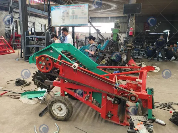 peanut harvester in the factory