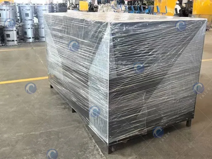 watermelon seed harvester in the wooden crate for delivery