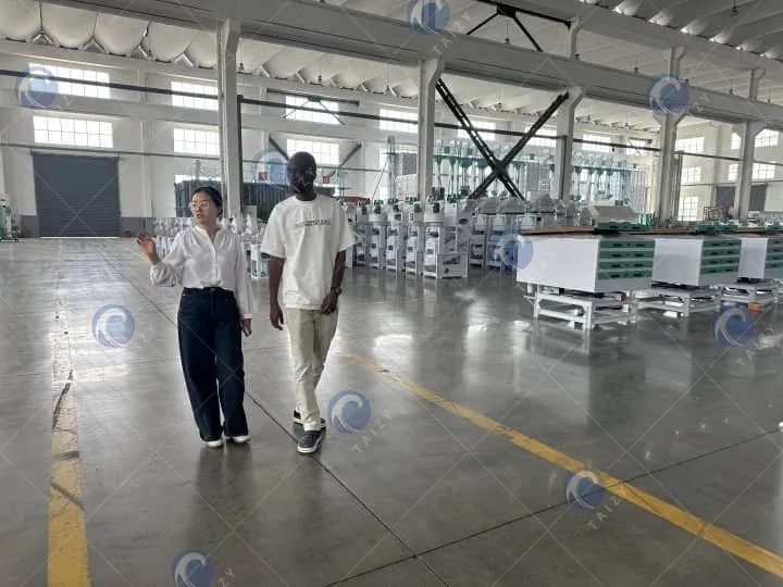 米加工プラント工場