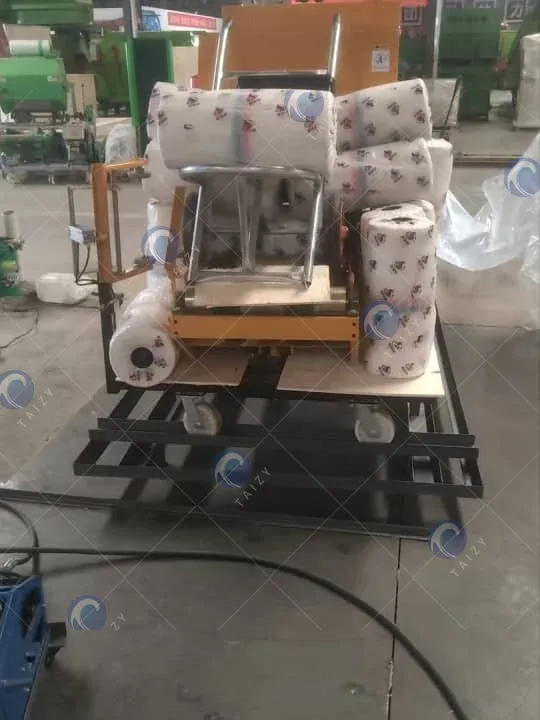 silage machine package with plastic film