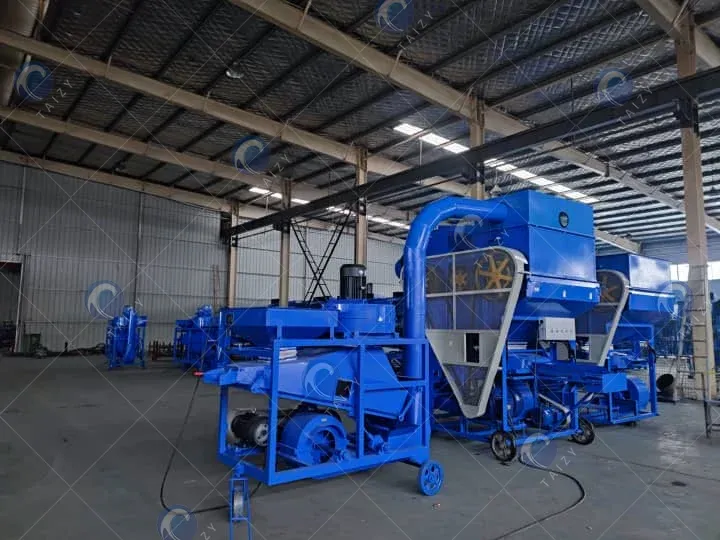 máquina combinada de debulhar e limpar amendoim da Taizy